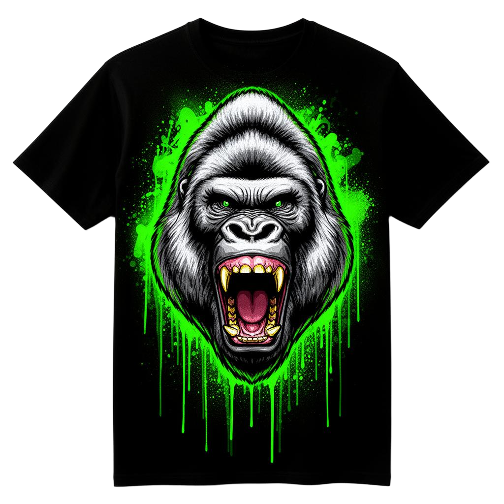 Silverback Neon Drip t-shirt product shot