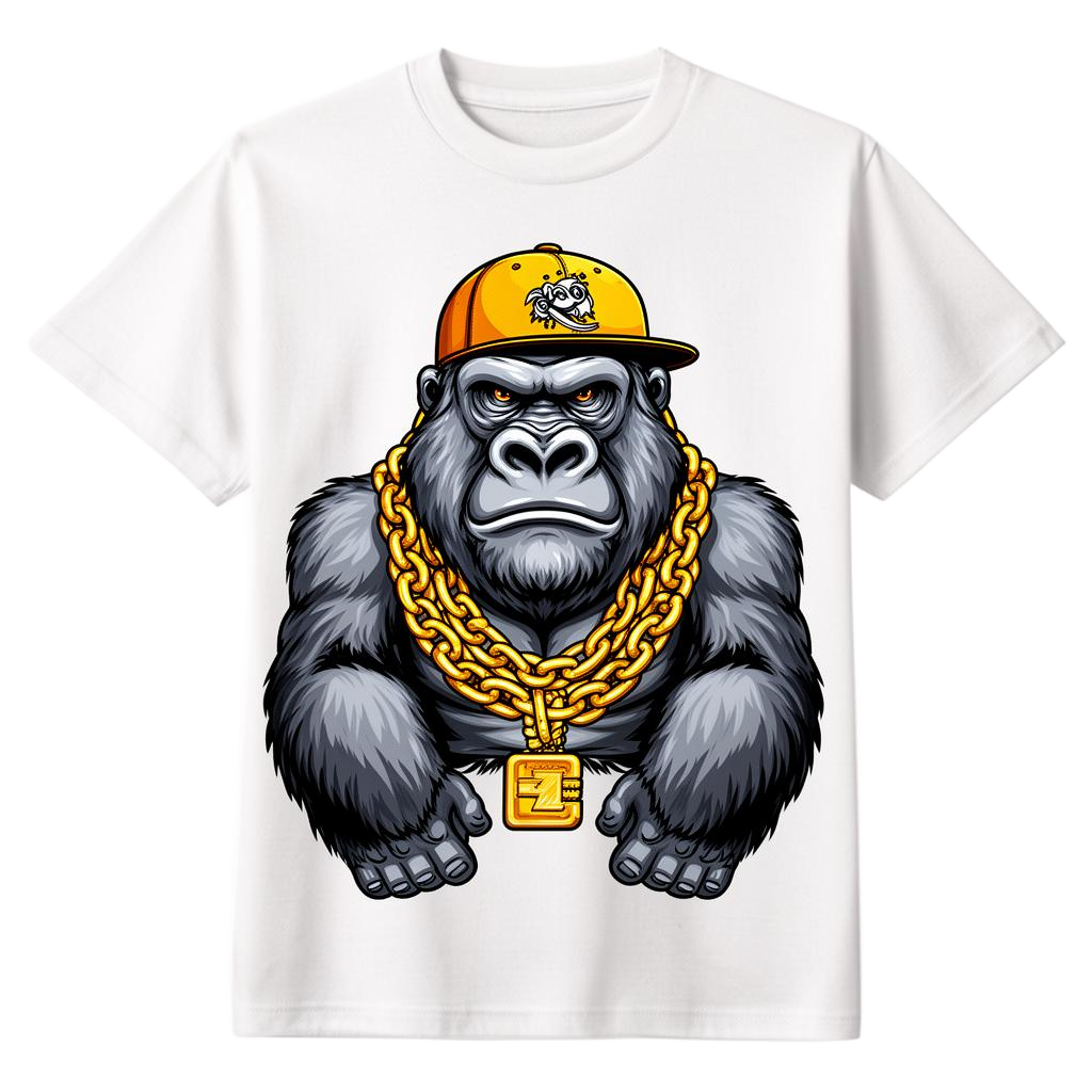 Silverback Gold Chain t-shirt product shot