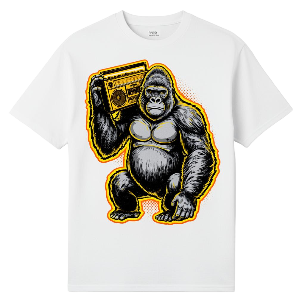Silverback Boombox Pop t-shirt product shot