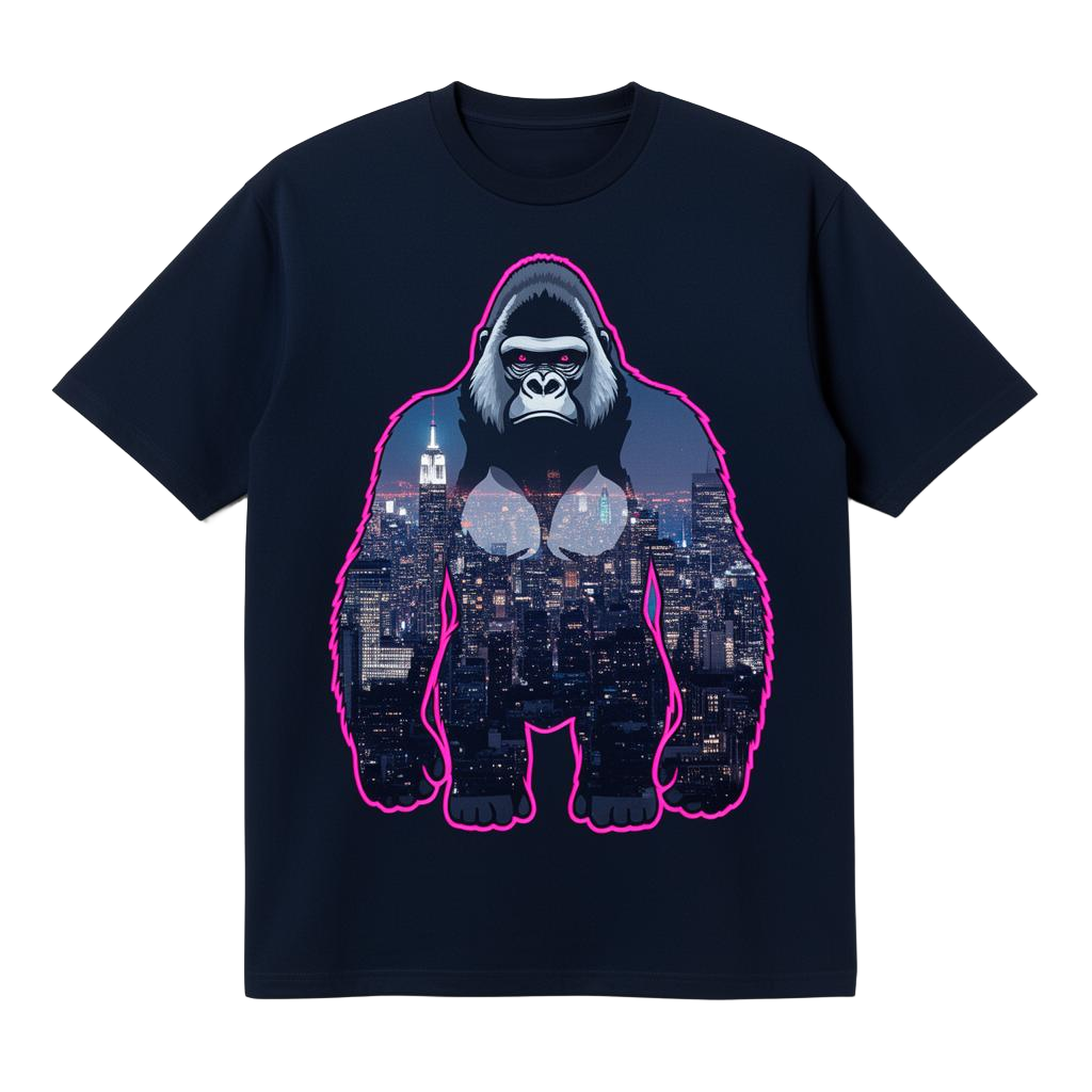 Silverback City Ape t-shirt product shot